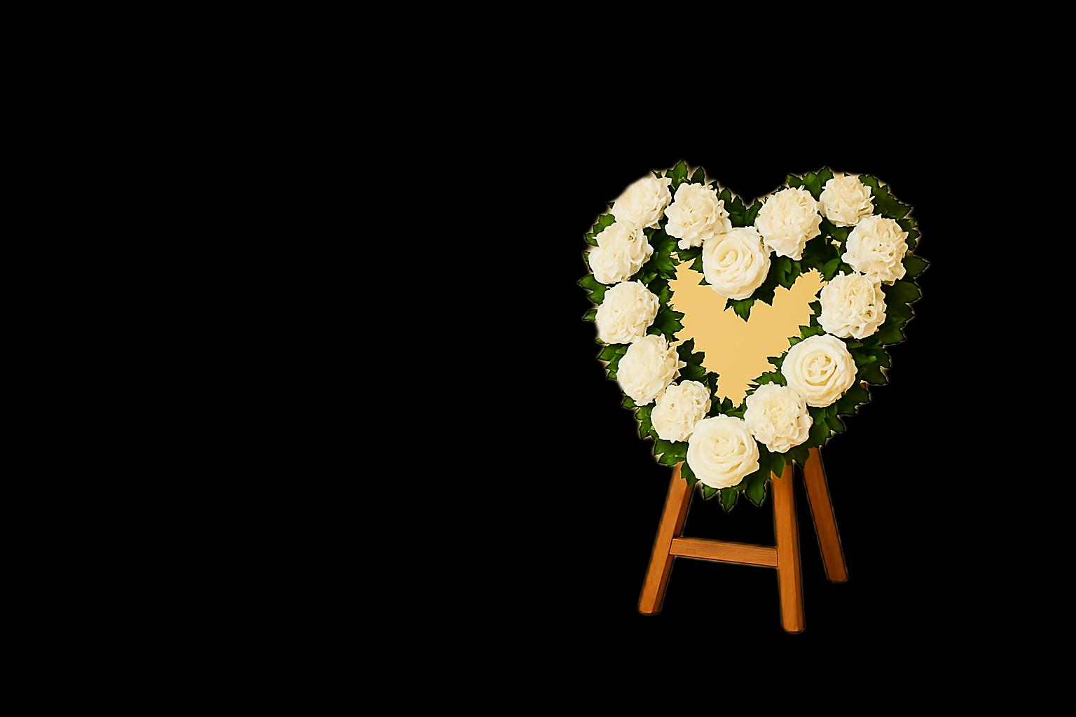Heart-shaped Wreath ծաղիկների | ծաղկեպսակների առաքում Երևան