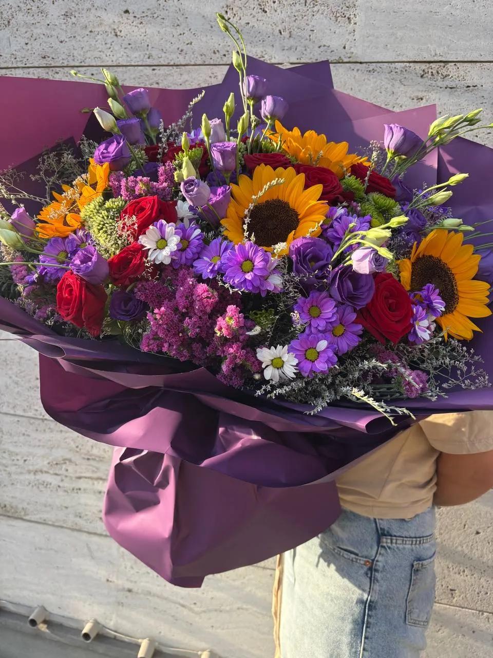 Purple bouquet | ծաղիկներ, ծաղկեպսակներ, բույսեր Երևան