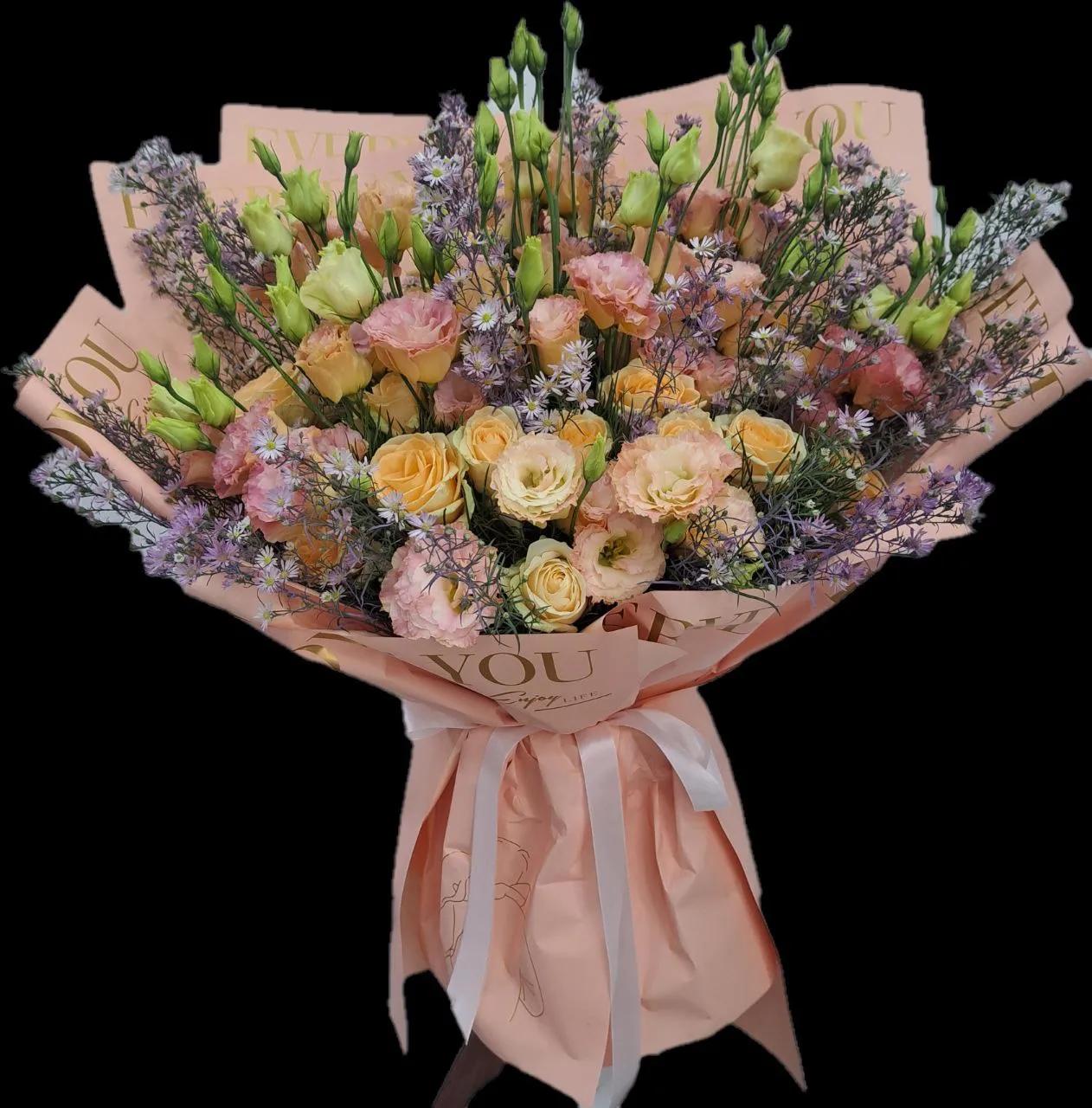 Bunch of lisianthus | ծաղիկներ, ծաղկեպսակներ, բույսեր Երևան