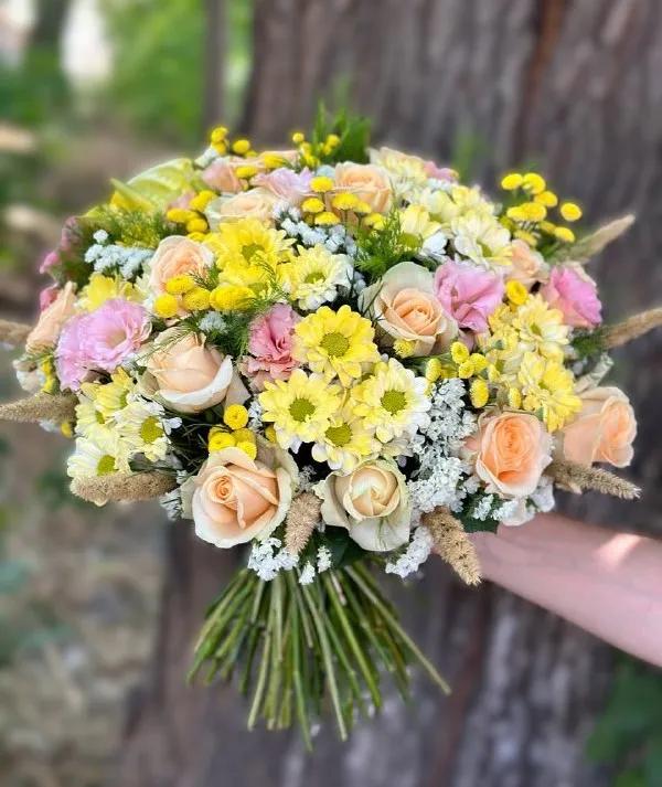 Yellow bunch | ծաղիկներ, ծաղկեպսակներ, բույսեր Երևան