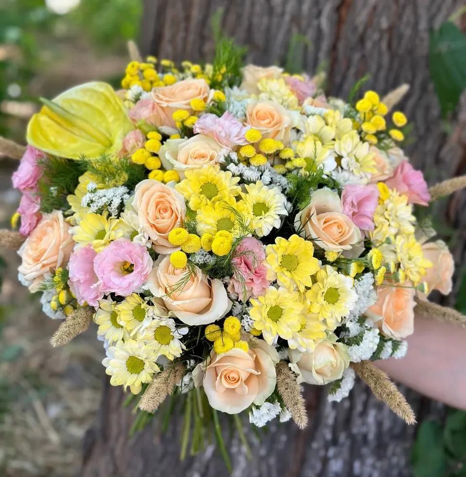 Yellow bunch | ծաղիկներ, ծաղկեպսակներ, բույսեր Երևան