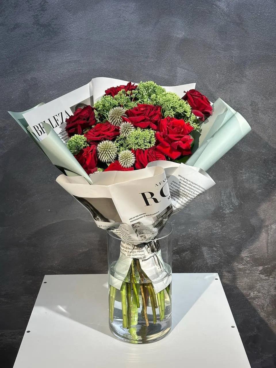 Bunch of red and green | ծաղիկներ, ծաղկեպսակներ, բույսեր Երևան