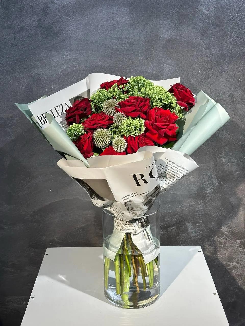 Bunch of red and green | ծաղիկներ, ծաղկեպսակներ, բույսեր Երևան