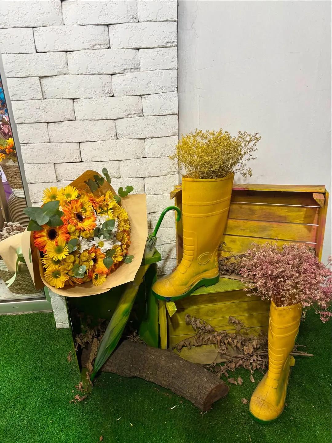 Yellow bunch | ծաղիկներ, ծաղկեպսակներ, բույսեր Երևան