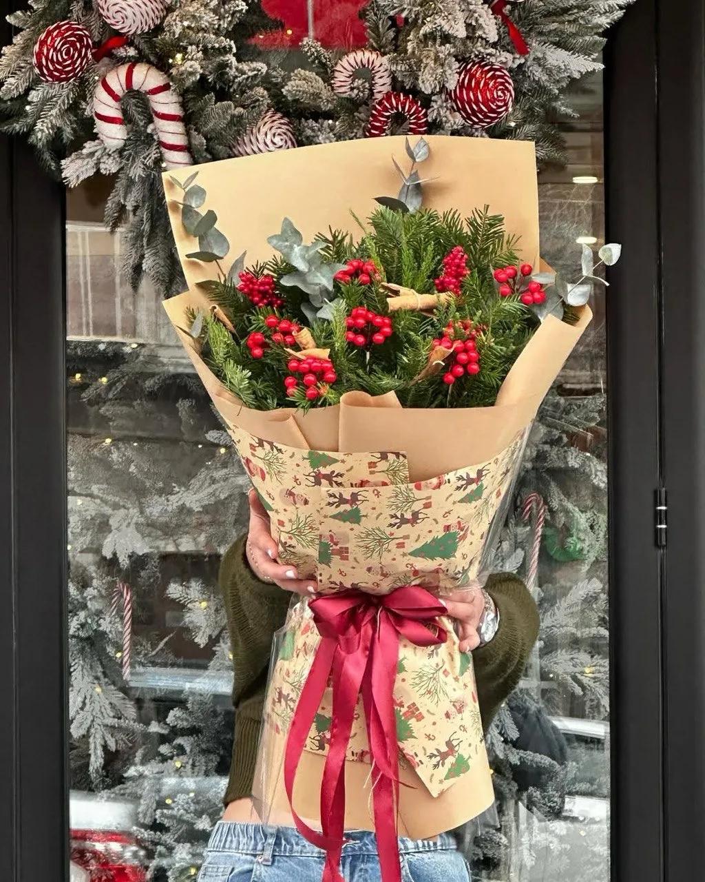 Bouquet "New Year's Eve" | ծաղիկներ, ծաղկեպսակներ, բույսեր - առաքում Երևան