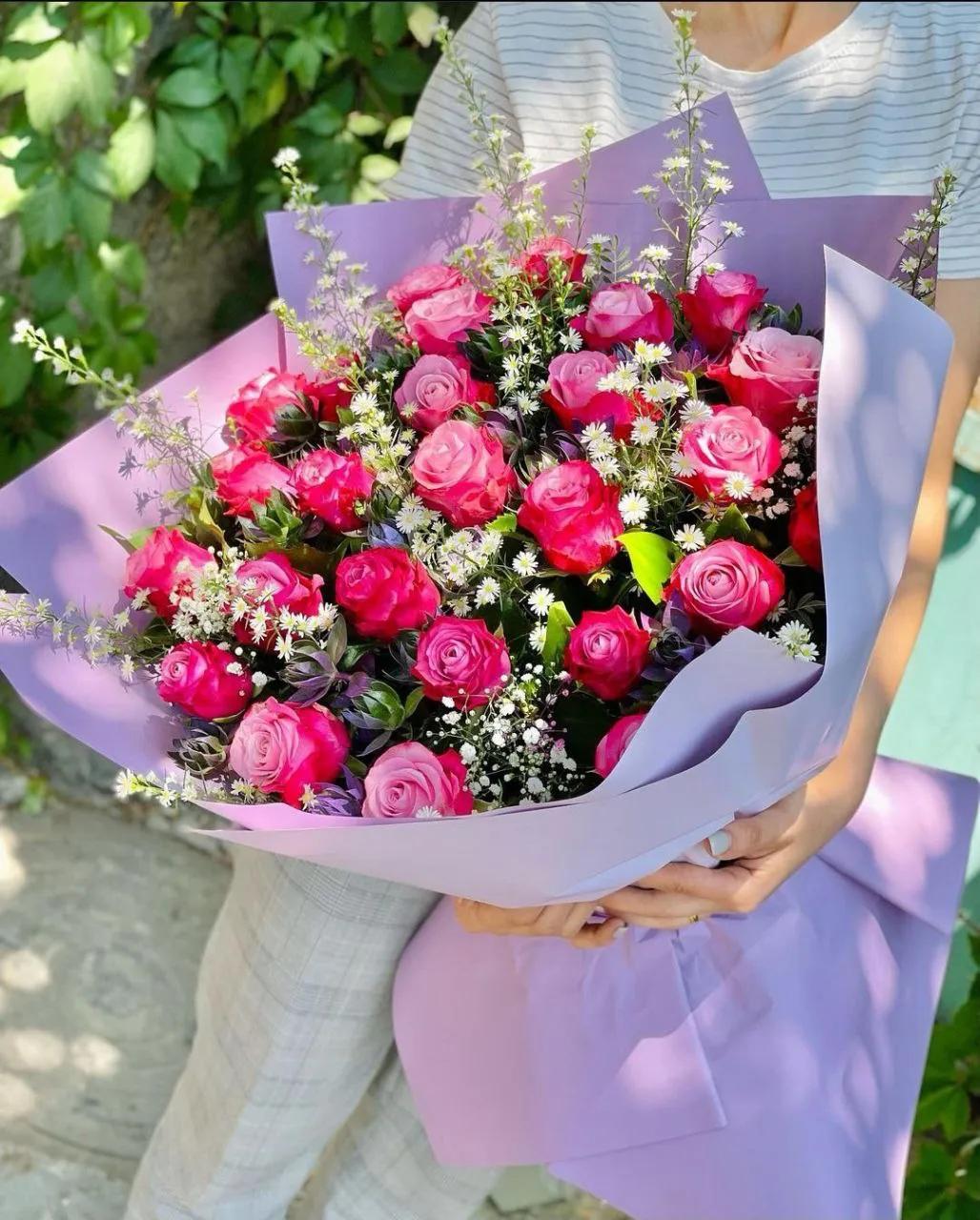 Pink bouquet | ծաղիկներ, ծաղկեպսակներ, բույսեր - առաքում Երևան