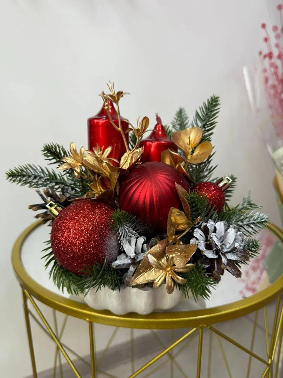 Christmas composition | ծաղիկներ, ծաղկեպսակներ, բույսեր Երևան