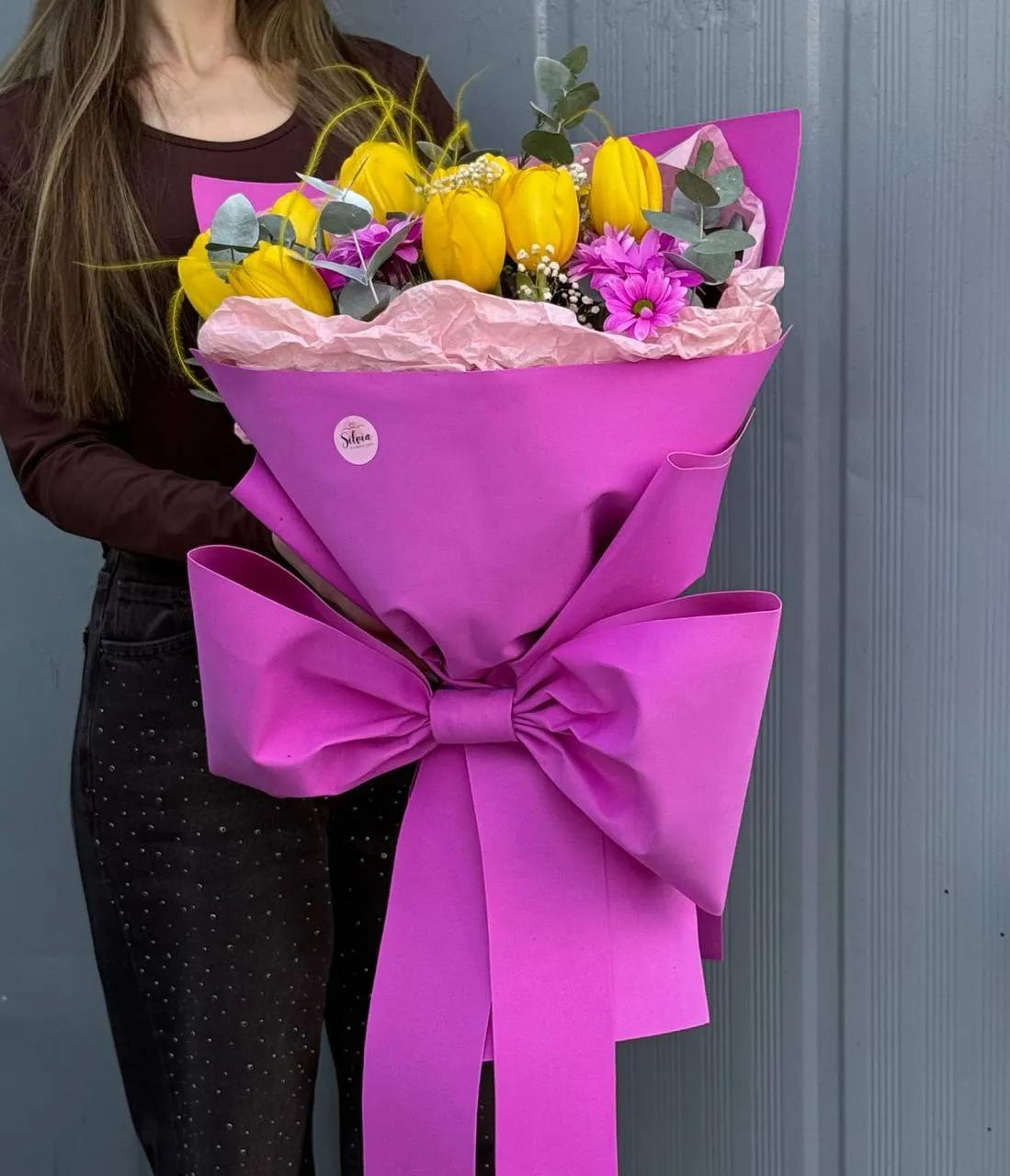 Elegant bouquet of pink | ծաղիկներ, ծաղկեպսակներ, բույսեր Երևան