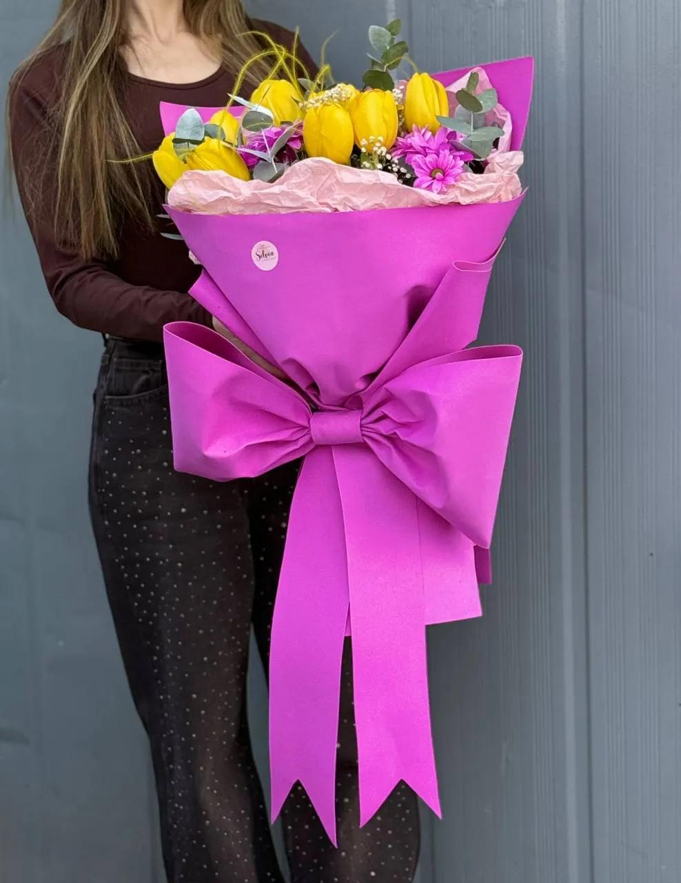 Elegant bouquet of pink | ծաղիկներ, ծաղկեպսակներ, բույսեր Երևան