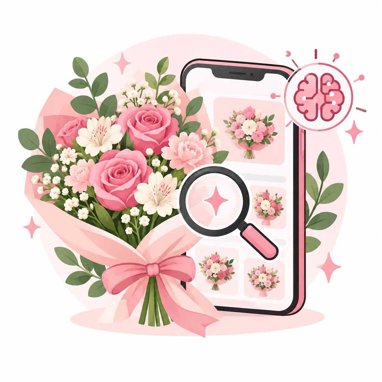 Умный поиск на DaliFlower: найдите идеальный букет с помощью поисковой системы AI