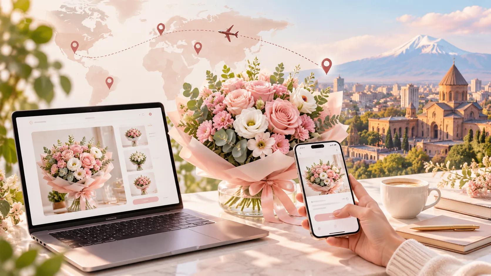 Теперь вы можете заказать цветы из любой страны мира в Армению через Daliflower.